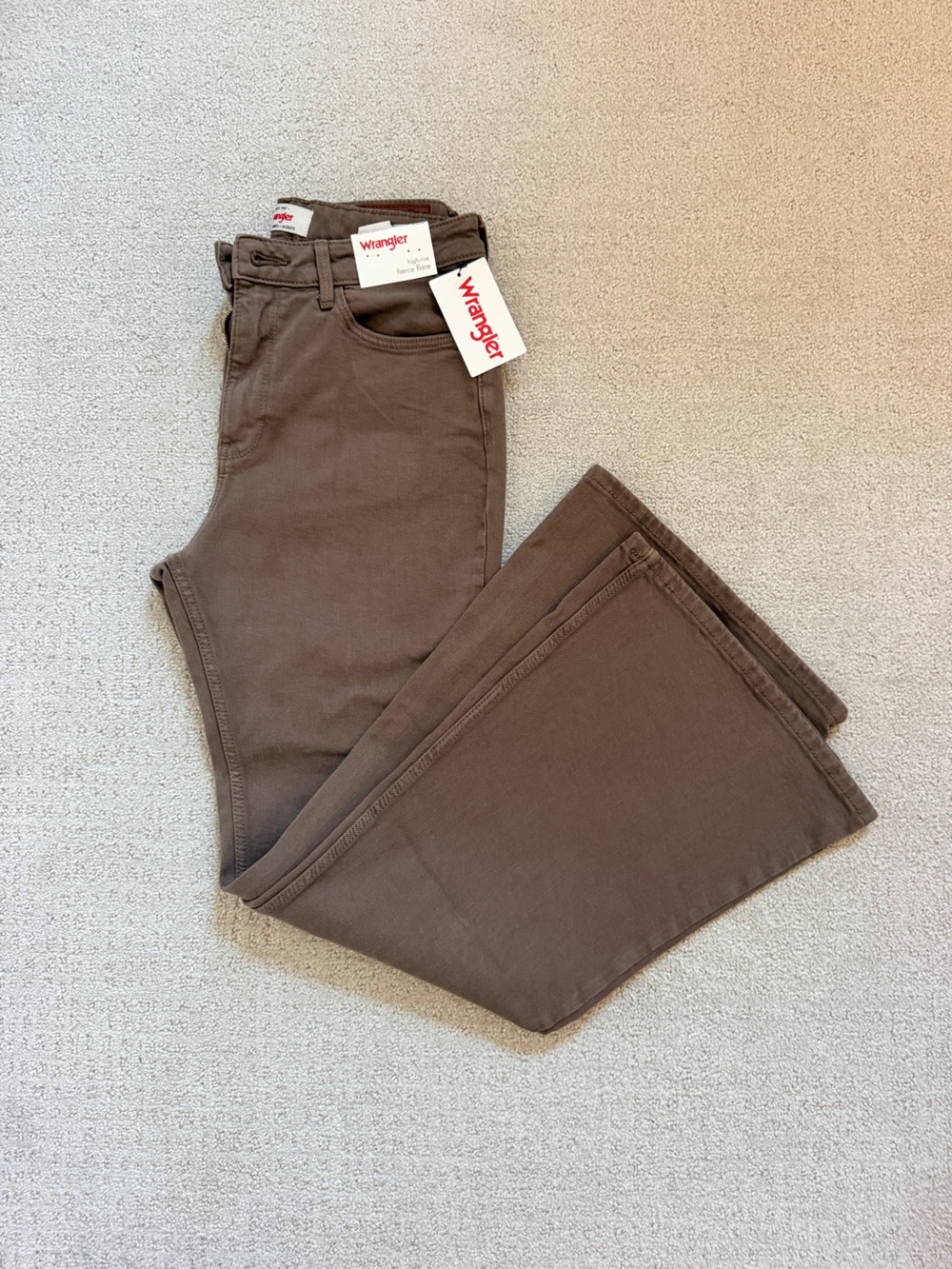 Wrangler Women's Brown Fierce Flare High-Rise Jeans